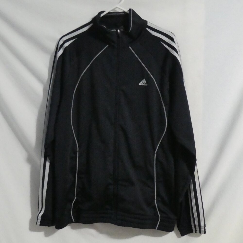 ADIDAS | medium | Blue Workout - Fitness - Running Jacket | White Stripes